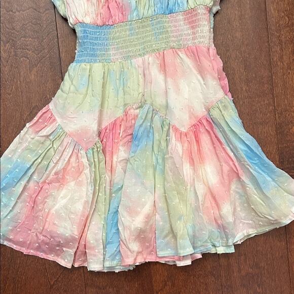 Isabelle’s Cabinet Naomi Pastel Tie Dye Romper, Size Small - Picture 7 of 15